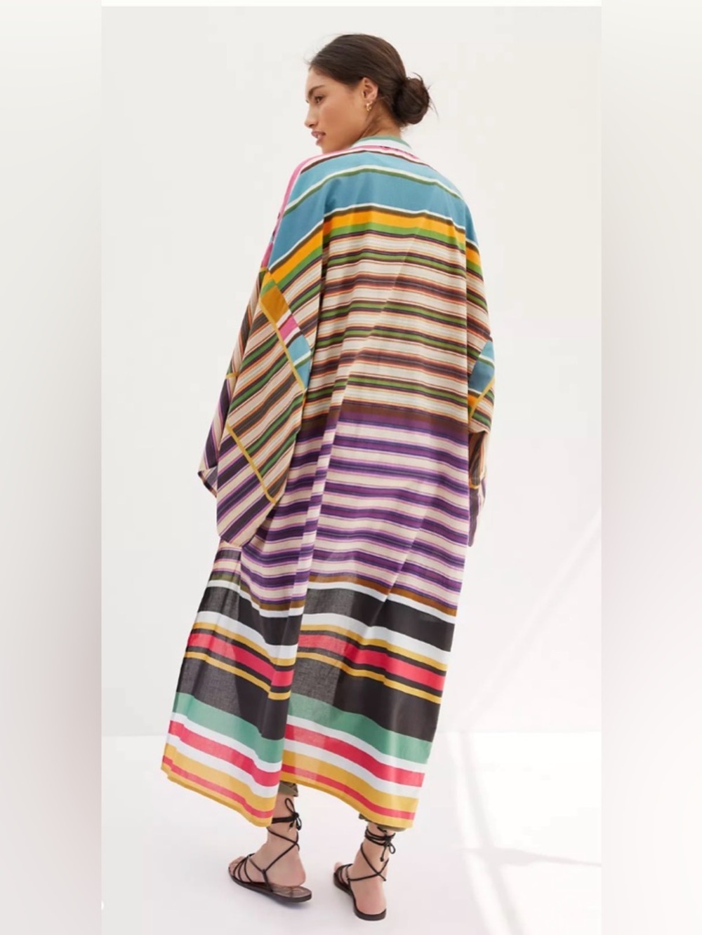 Conditions Apply Anthro OS Kimono 3rd Piece Coverup $130 Boho Flow